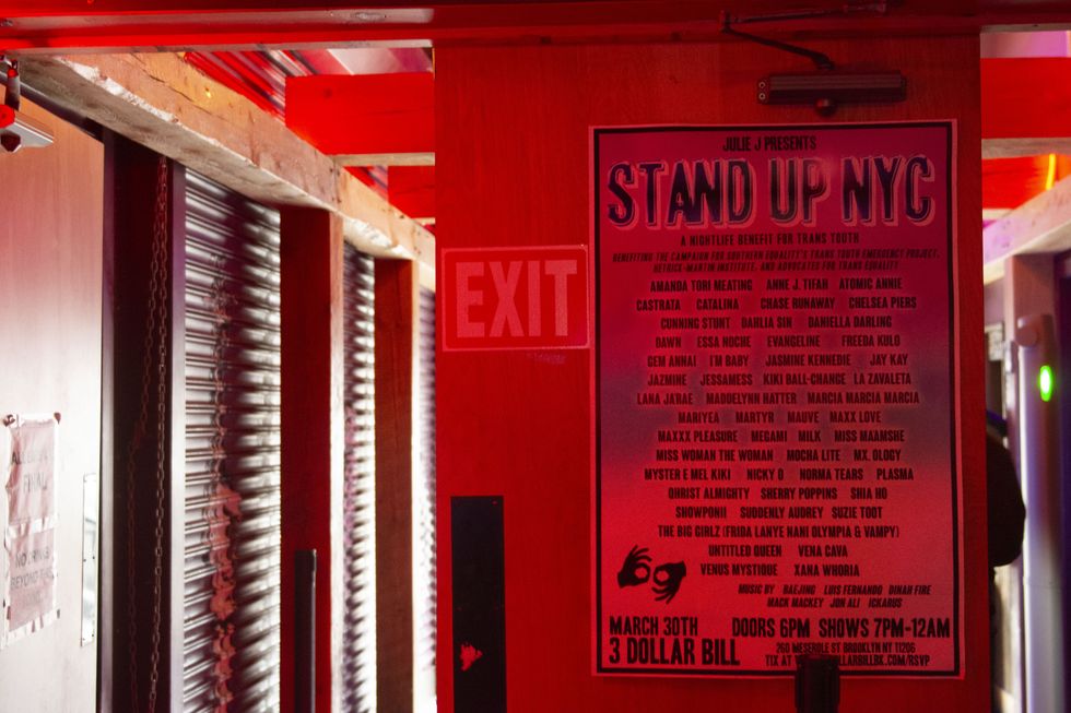 3 dollar bill, club, night club, queer space, Julie J, drag