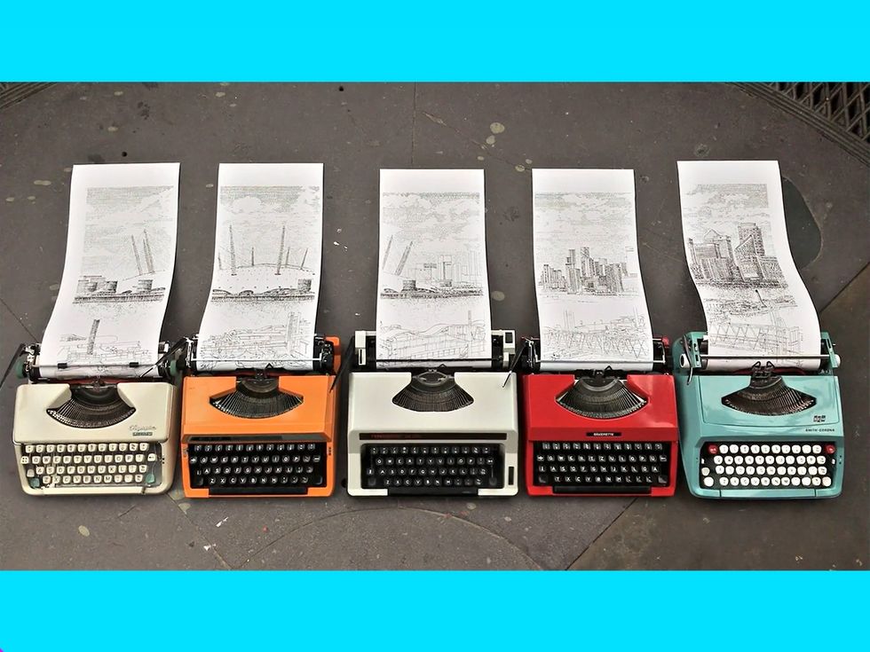 abstract, unique art, standard typewriter, portraits, architecture, landscapes