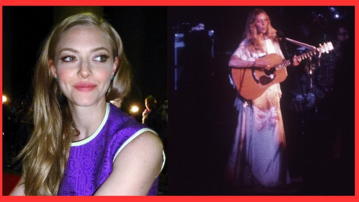 Amanda Seyfried and Joni Mitchell