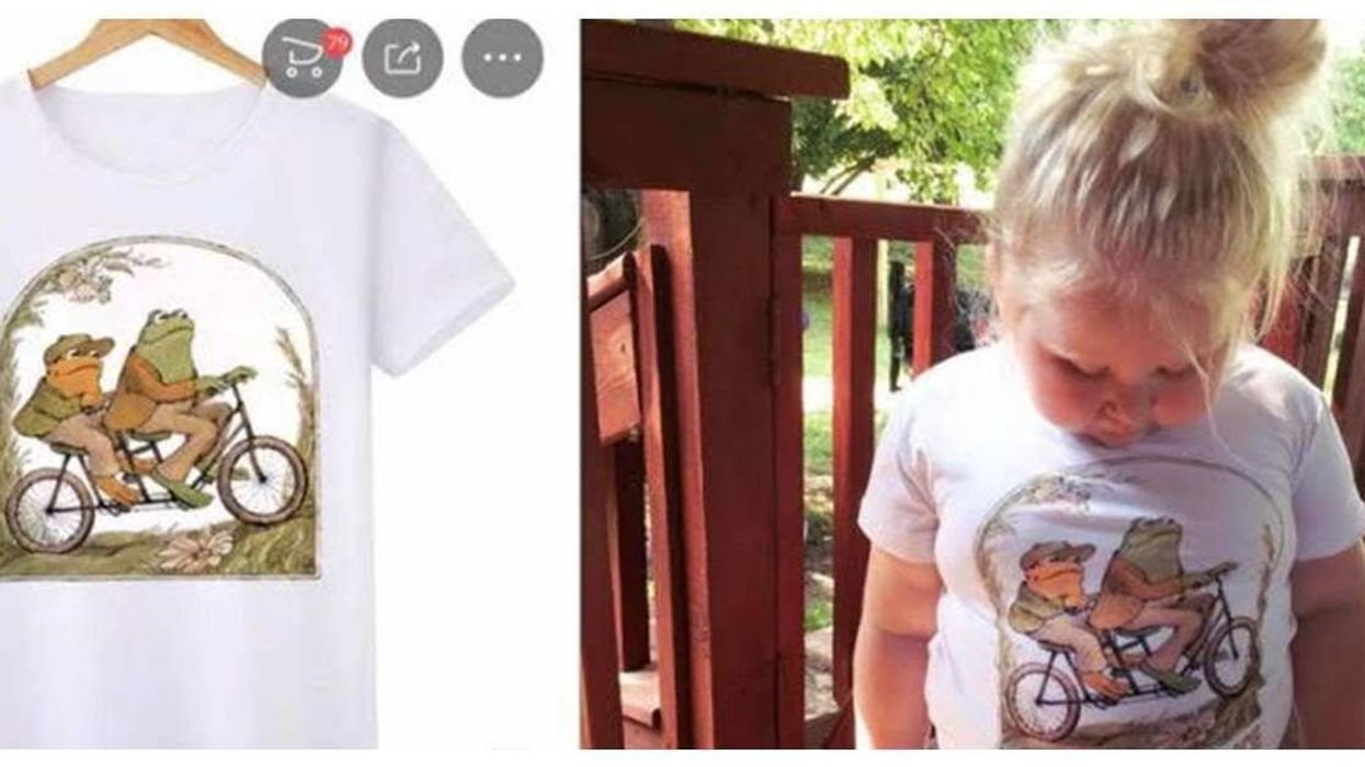 Mom ordered an infant-sized Frog and Toad shirt from China. When it arrived, she ‘just screamed.’