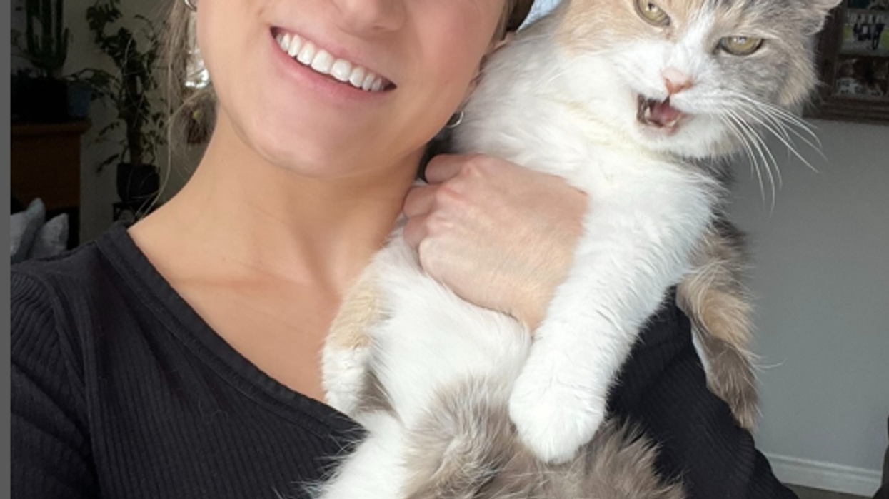 Angela Rafuse, founder of My Grandfather's Cat, Mackenzie the cat that started it all, re-homing pets
