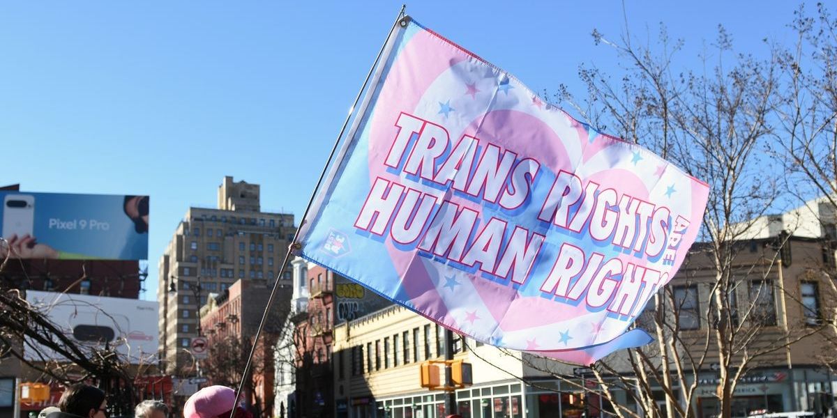 “No LGB without T” protest decries trans erasure on the Stonewall National Monument website