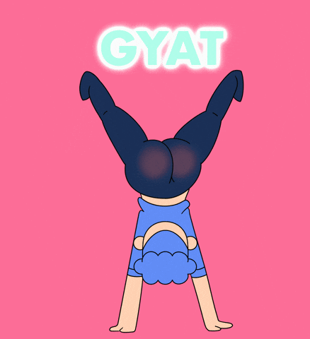 big booty, gyat, gyatt, twerk, dancing, animated
