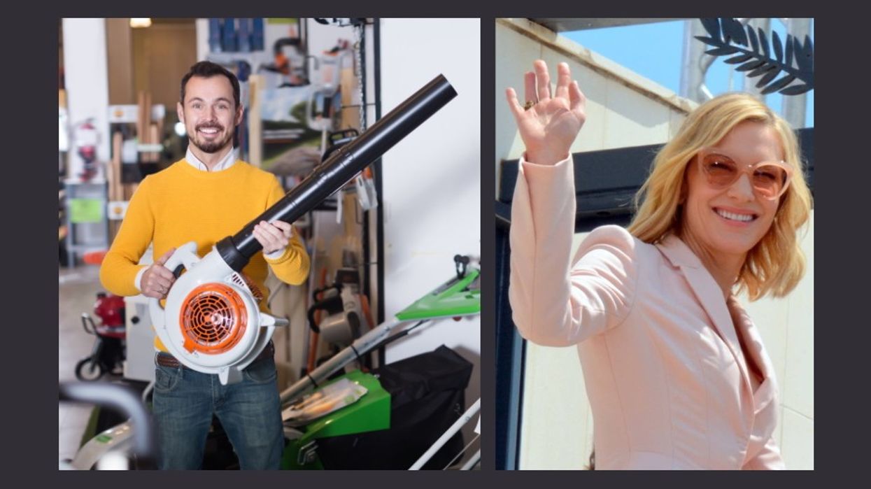 Cate Blanchett, leaf blowers, Oscars, funny, celebrity