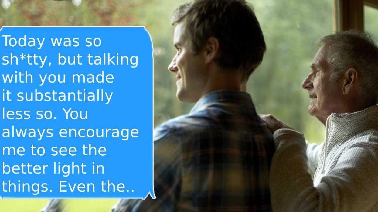 Troubled son sends deeply personal message to his father, reply is just what was needed