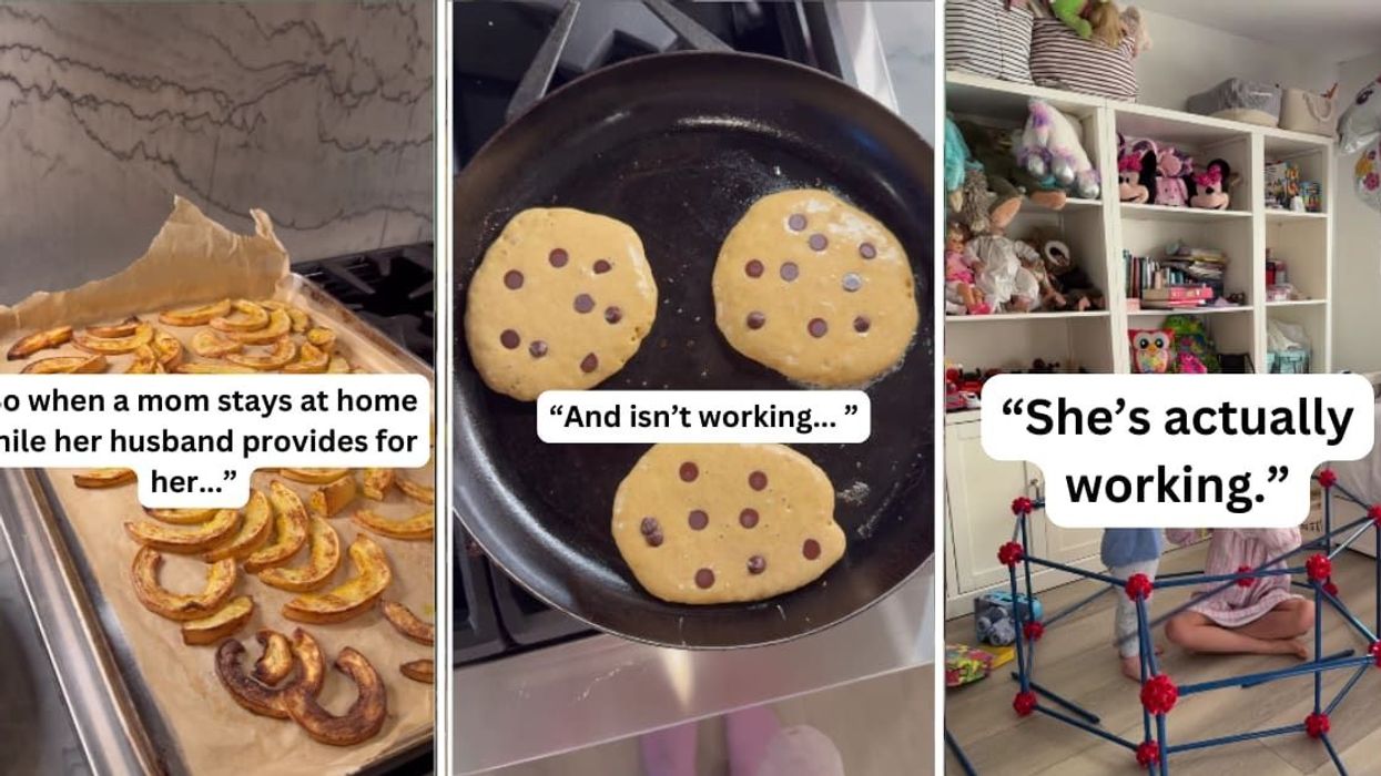 Woman explains why being a stay-at-home mom is a full-time job, sparking discussion
