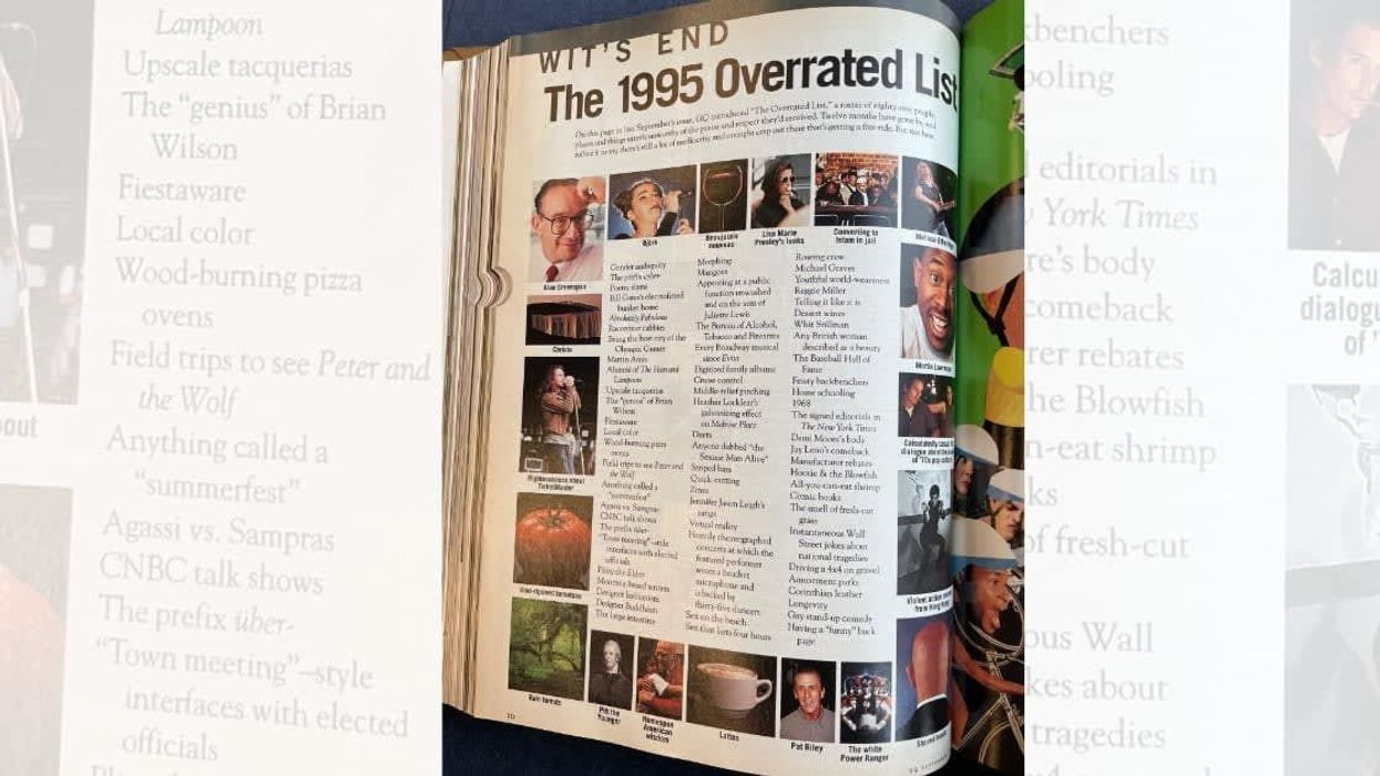 GQ’s 1995 list of ‘overrated’ things causes a stir 30 years later: 'This list didn't age well'