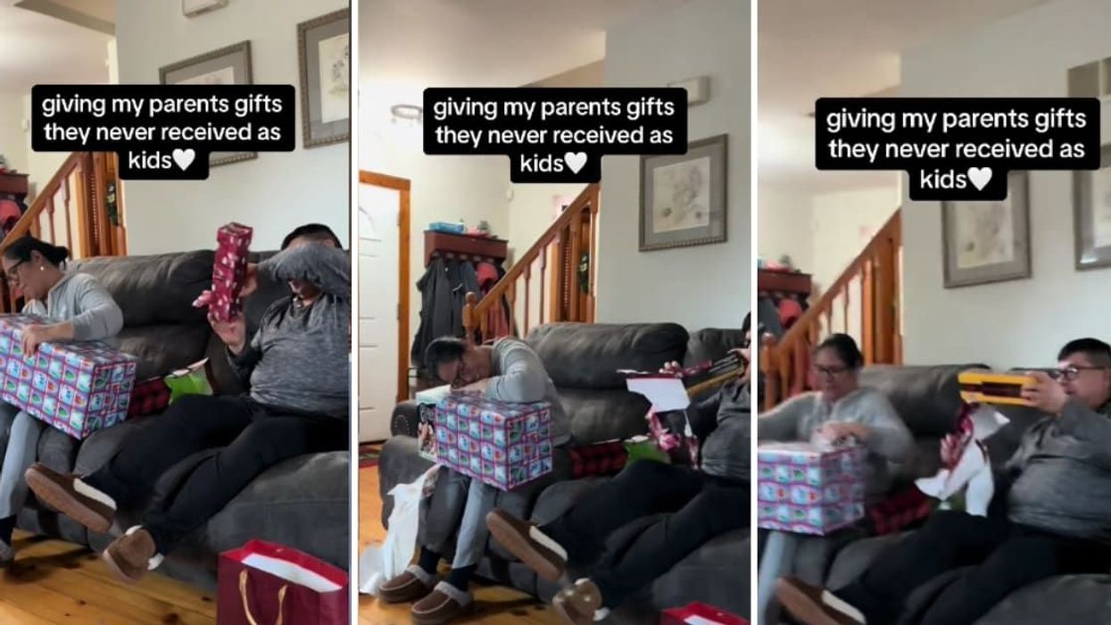 Daughter gifts parents the toys they couldn't have as kids and their reaction is heartwarming