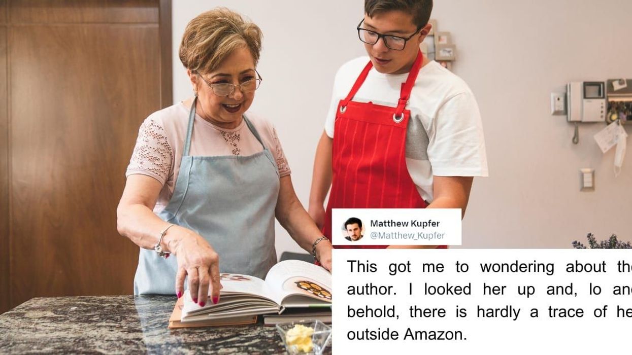 Man receives a cookbook as anniversary present but he's not sure if it's 'written by a human'