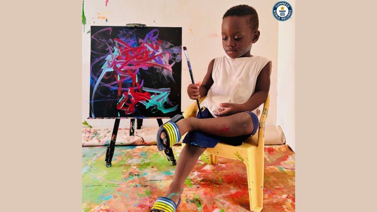 How a toddler from Ghana ended up becoming the youngest-ever artist