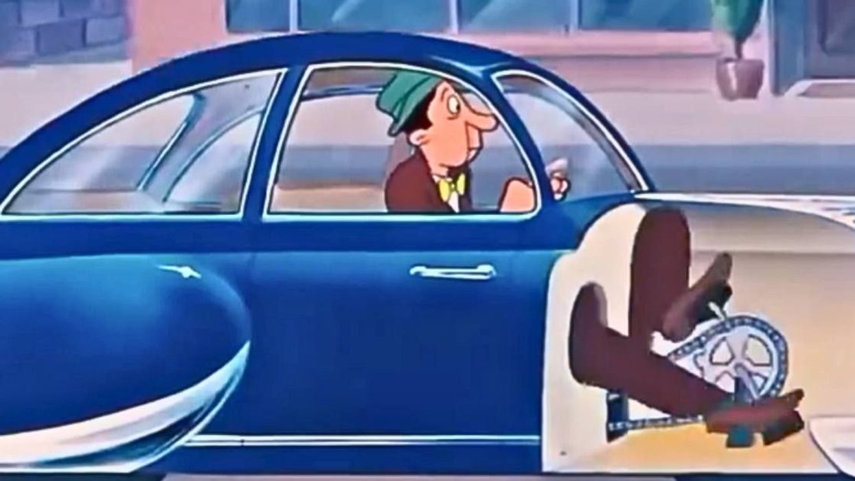 1951 cartoon film envisioning the future of cars is so quirky it has us rolling on the floor laughing