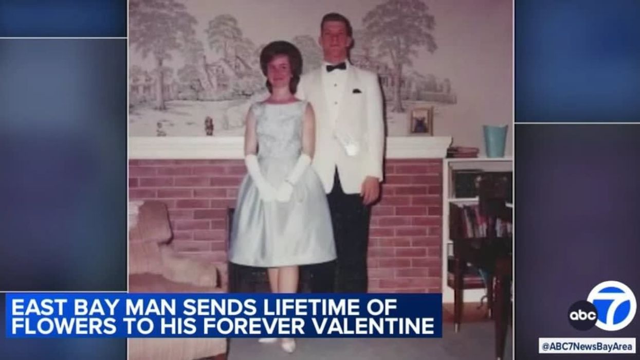 Husband sends his wife flowers and a card every Valentine's Day even after his death