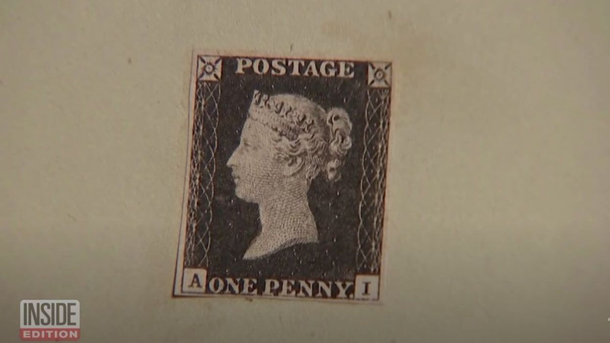 The first-ever mail sent using a stamp is up for auction and could fetch up to $2.5 million