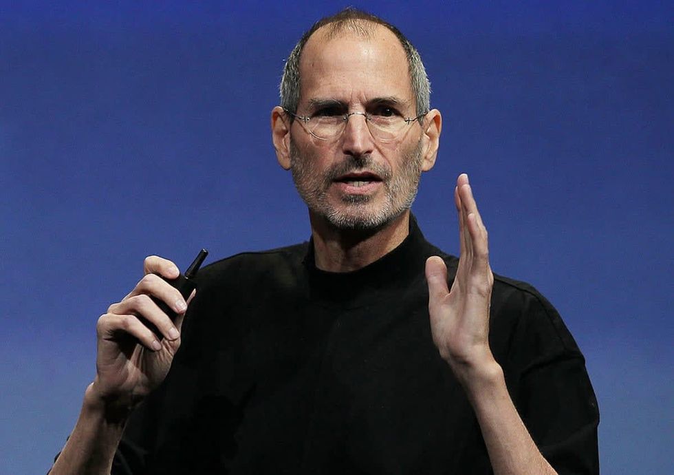 CUPERTINO, CA - APRIL 08: Apple CEO Steve Jobs speaks during an Apple special event April 8, 2010 in Cupertino, California. Jobs announced the new iPhone OS4 software. (Photo by Justin Sullivan/Getty Images)