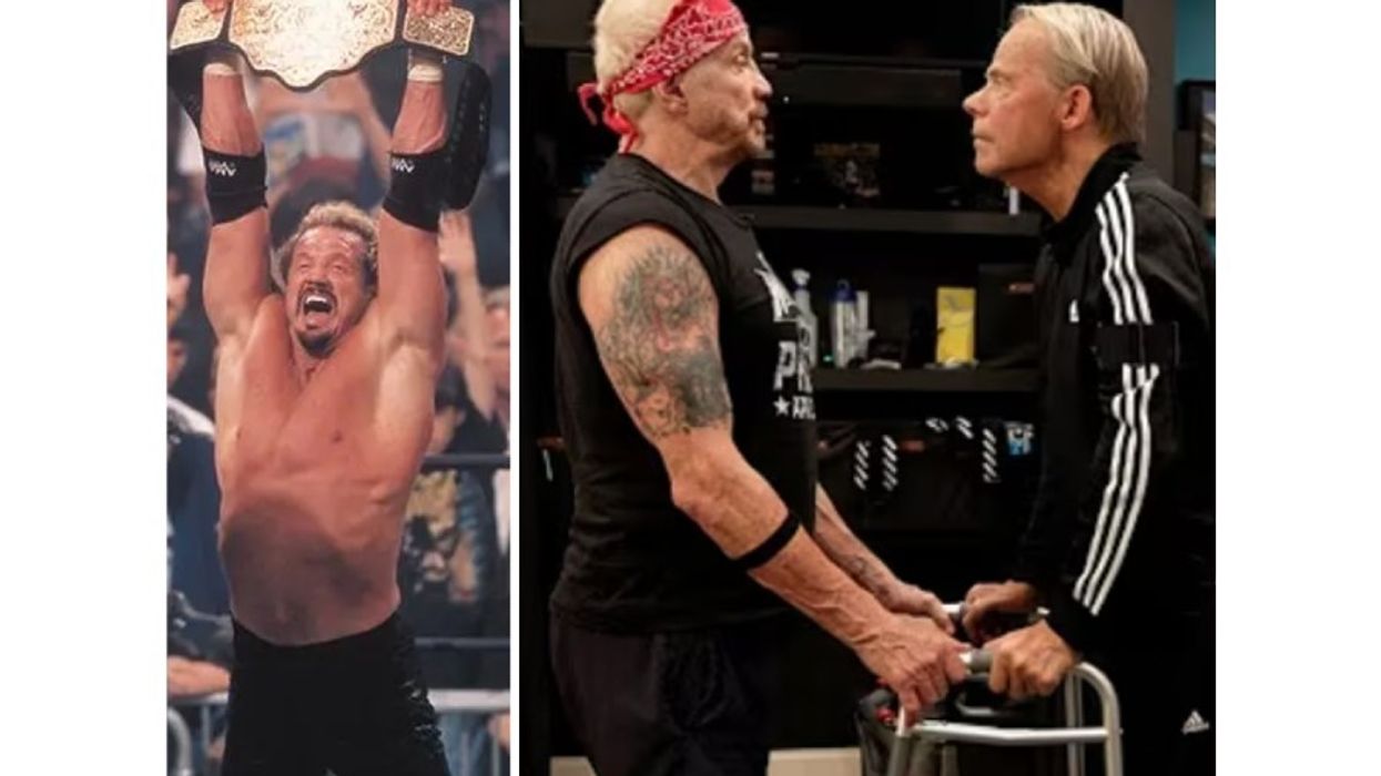 Diamond Dallas Page world title win celebration/training with Lex Luger