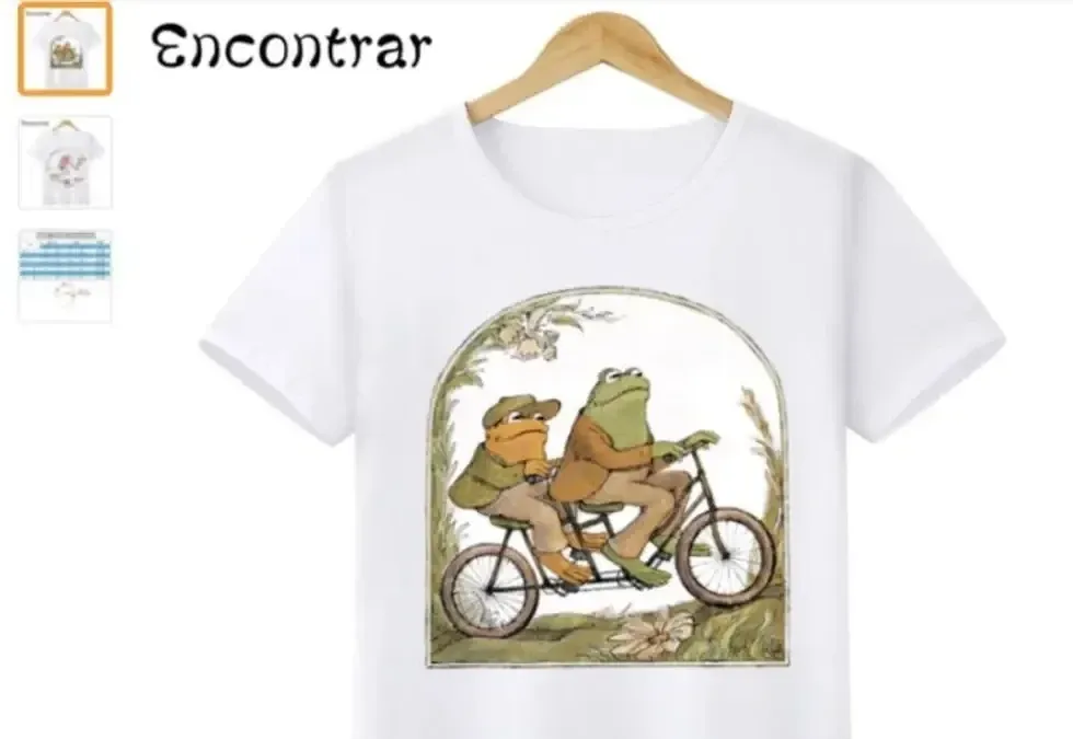 Frog and Toad T-shirt that was advertised.