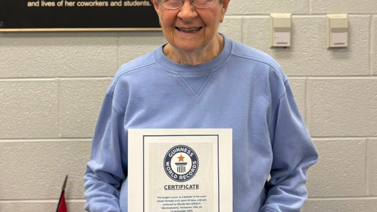 guinness world record, teaching, retirement, life lessons, feel good story