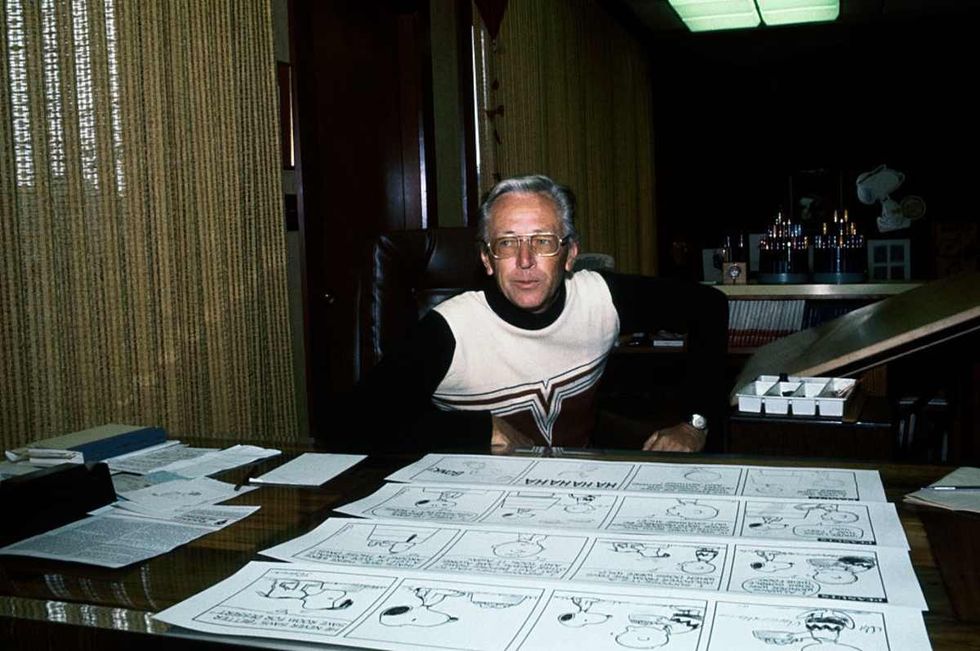 Image Source: 3/1/1978- Cartoonist Charles Schulz, creator of the strip