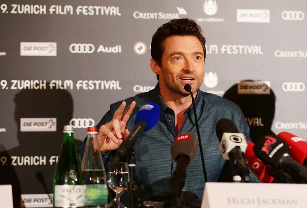 Image Source: Actor Hugh Jackman attends 'Prisoners' Press Conference held at Baur au lac on September 28, 2013 in Zurich, Switzerland. (Photo by Vittorio Zunino Celotto/Getty Images)