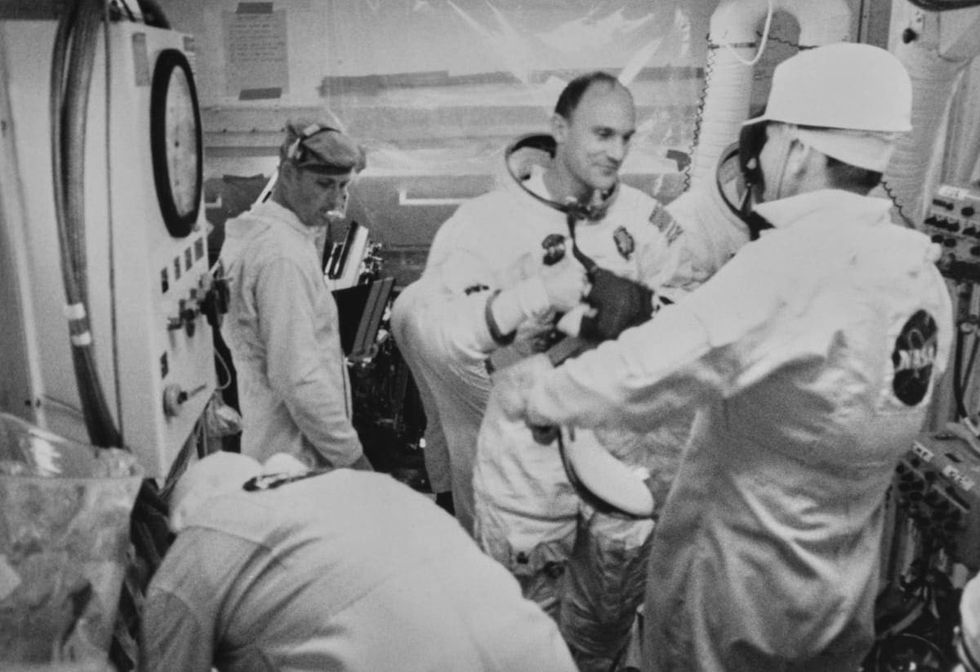 Image Source: American astronaut Ken Mattingly, Apollo 13 Command Module pilot at Kennedy Space Center on Merritt Island, Florida, 26th March 1970. (Photo by NASA/Archive Photos/Getty Images)