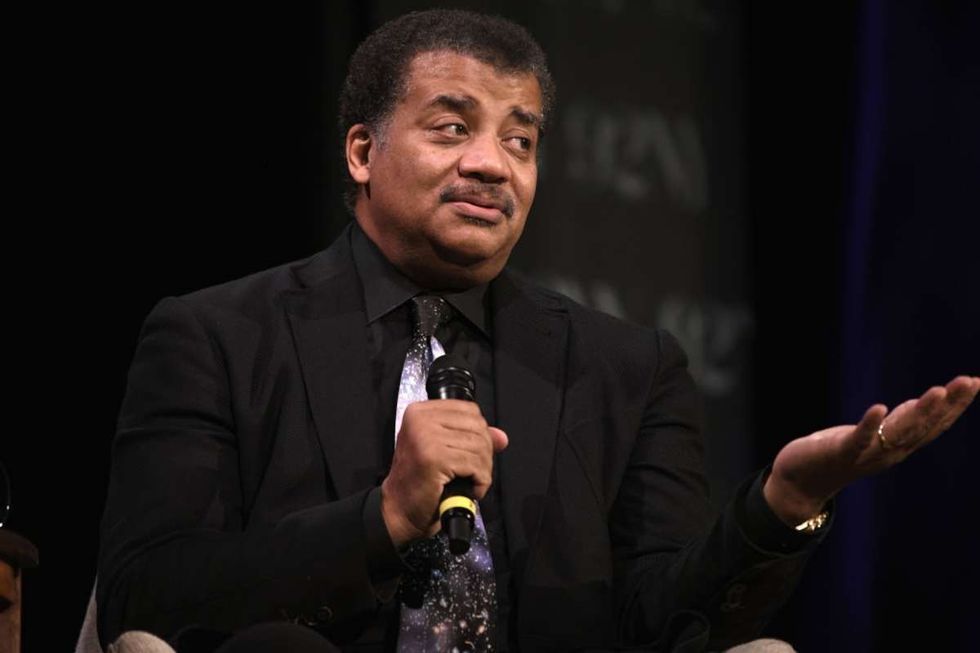 Image Source: Astrophysicist and author Neil deGrasse Tyson attends 'Neil deGrasse Tyson in Conversation with Gayle King: Starry Messenger' at The 92nd Street Y on October 19, 2022 in New York City. (Gary Gershoff/Getty Images)
