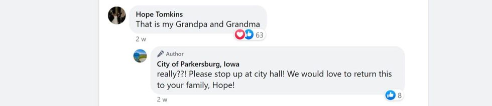 Image source - Facebook I @City of Parkesburg,Iowa