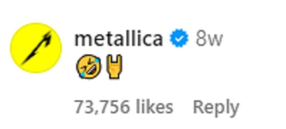 Image Source: Instagram | Metallica