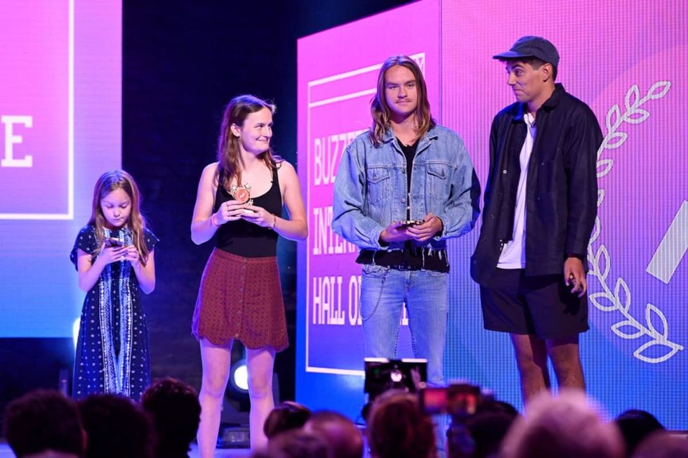 Image source: (L-R) Ava Ryan, Zoe Roth, Jason Holz, and Daniel Lara onstage during Internet Live By BuzzFeed at Webster Hall on July 25, 2019 in New York City. (Photo by Noam Galai/Getty Images for BuzzFeed)