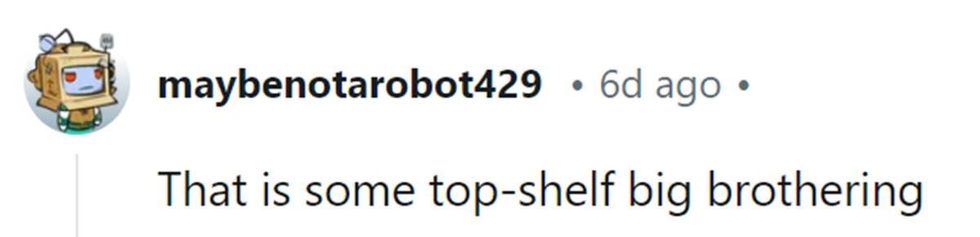 Image Source: Reddit | u/maybenotarobot429