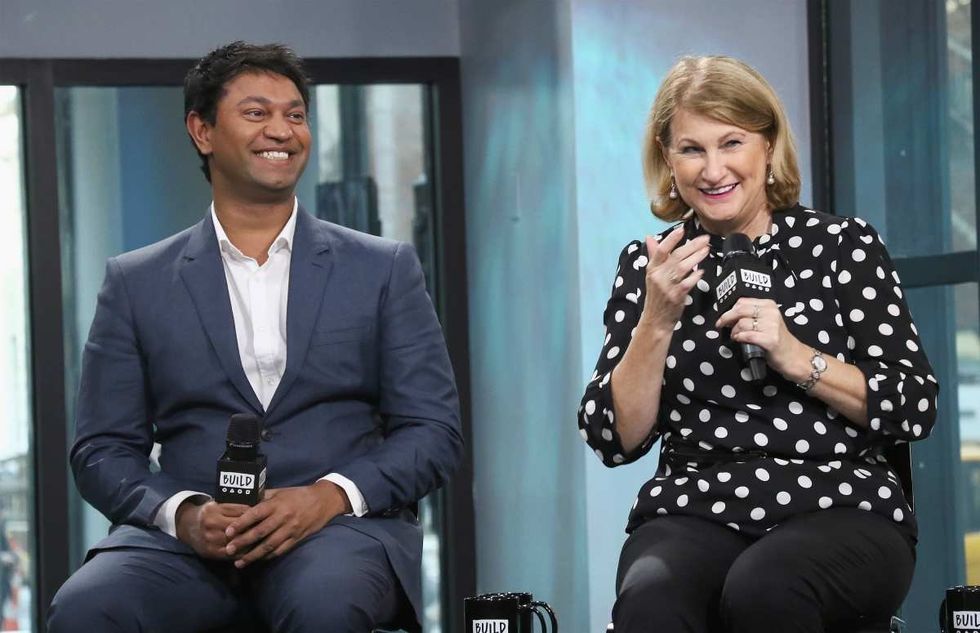 Image Source: Saroo Brierley and Sue Brierley attend the Build series to discuss