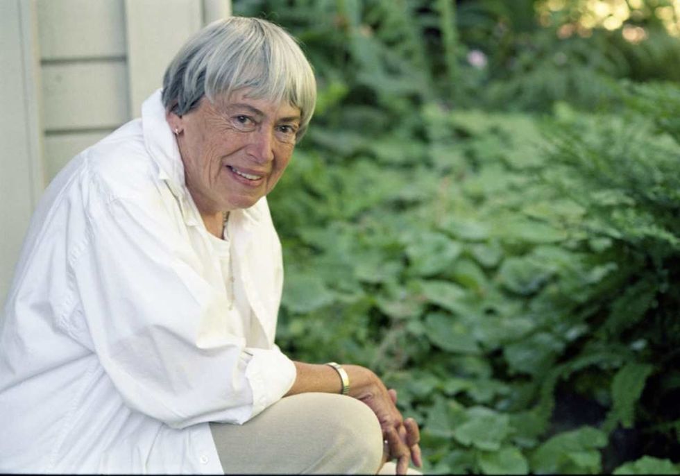 Image Source: Science Fiction Writer Ursula K. Le Guin poses for portrait in her house on July 5, 2001 in Portland, Oregon. (photo by Beth Gwinn/Getty Images)