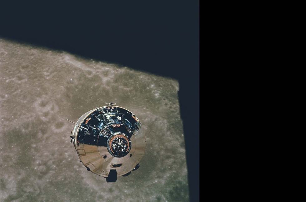 Image Source: The Apollo 10 Command Module in orbit around the Moon, during NASA's Apollo 10 mission, May 1969. (Photo by Space Frontiers/Getty Images)