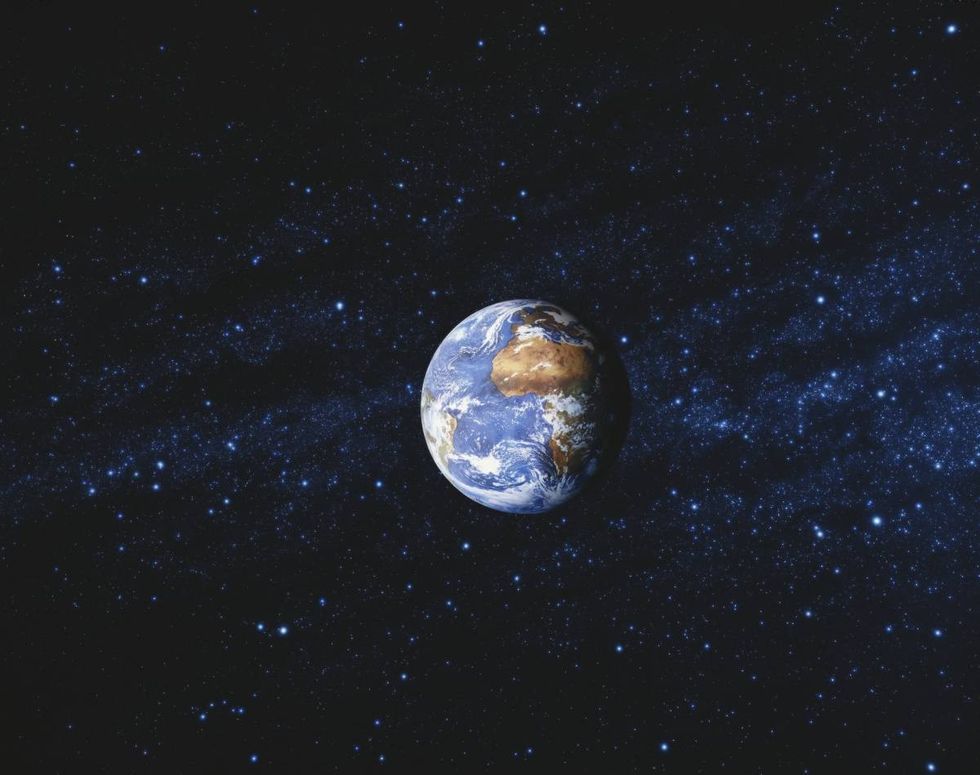 Image Source: WORLD GLOBE AND STARRY SKY - stock photo| Getty images