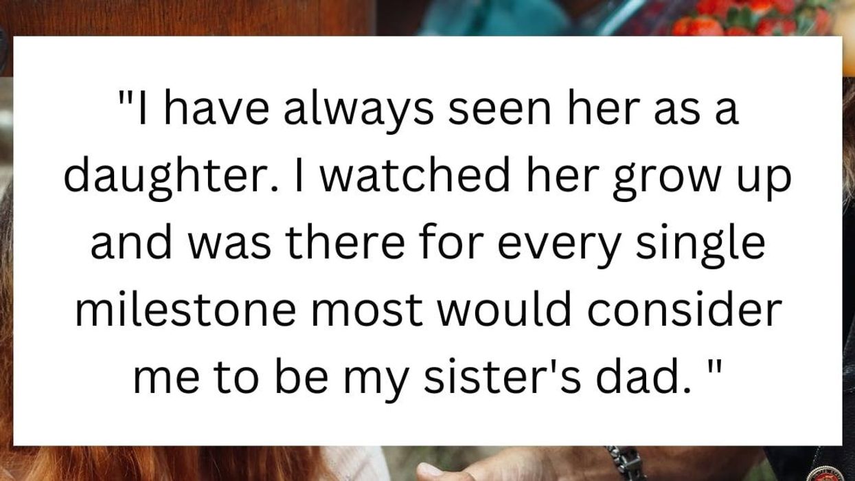 Man gets emotional after the baby sister he raised all alone calls him 'dad' for the first time