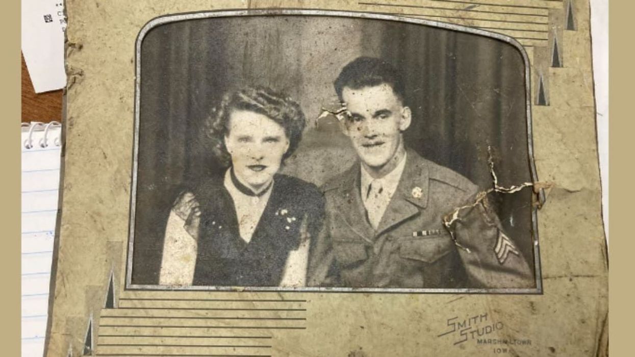 Woman reunited with grandparents' wedding photo that was lost 16 years ago in a tornado