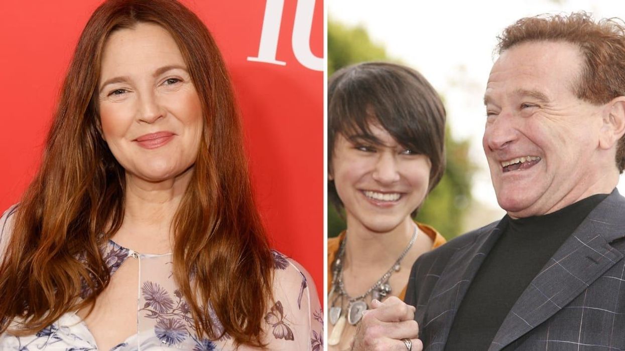 Drew Barrymore gets emotional recalling the first time she met Robin Williams