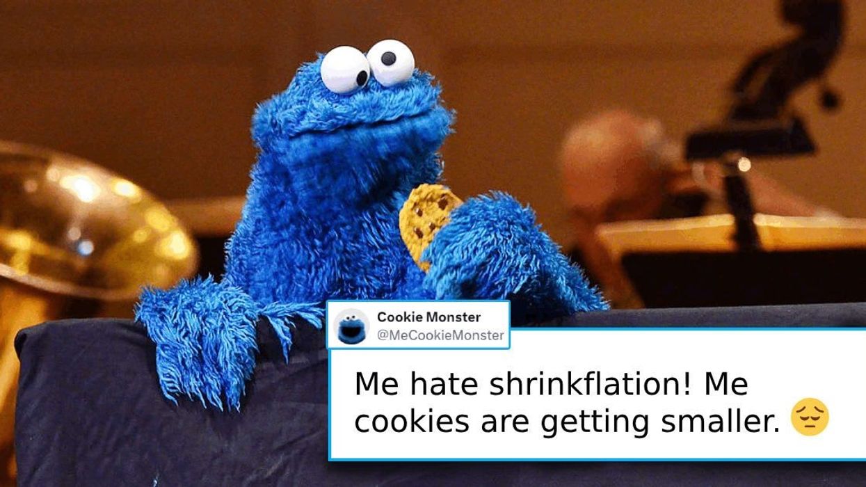Cookie Monster's tweet about 'shrinkflation' sees support from top politicians and the White House