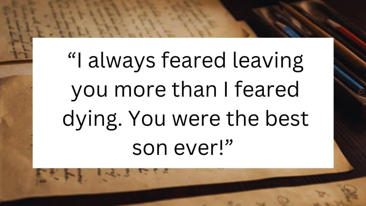 Son finds mom's heart-wrenching letter after she died due to cancer and it has the internet in tears