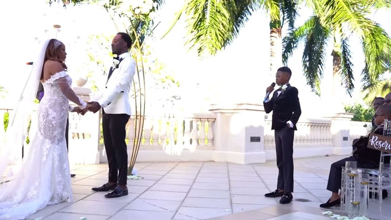 12-year-old boy's heart-melting performance at parents' vow renewal is winning the internet