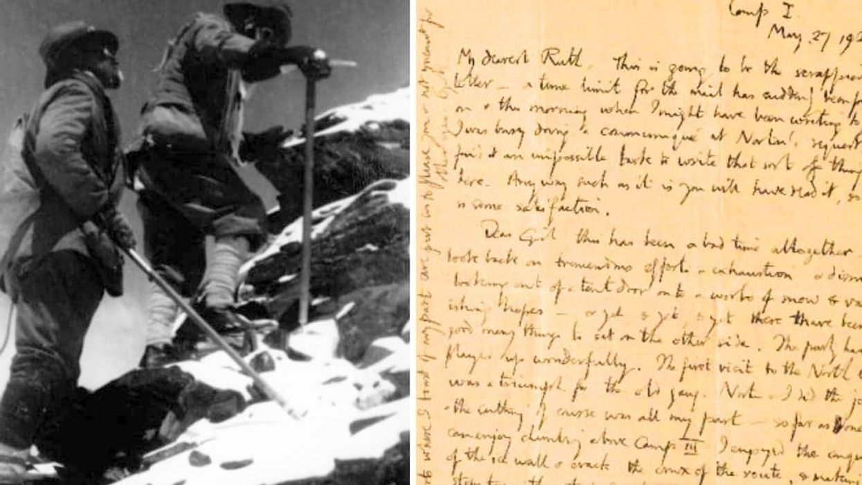 Explorer's final letter to wife before dying on Mount Everest beautifully captures the intoxicating spirit of adventure