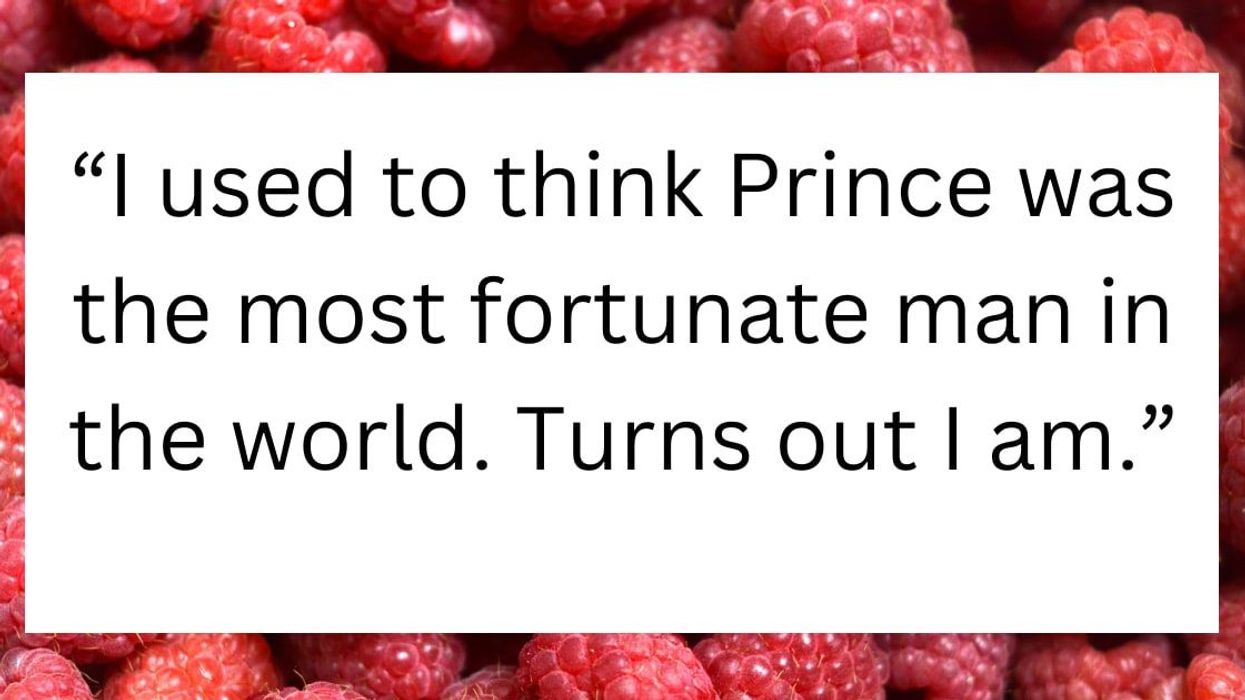 Husband receives a surprise raspberry buffet from wife because of a song lyric he misheard