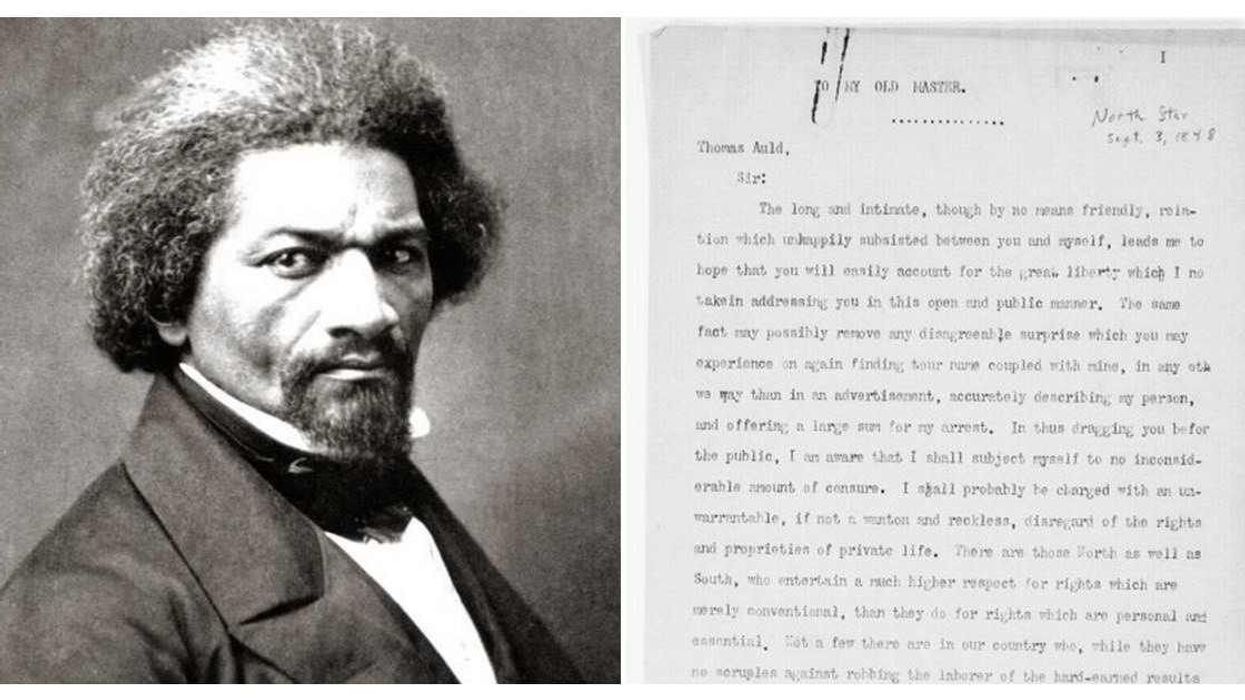 Ten years after running away, Frederick Douglas sent a brutal letter to his old master