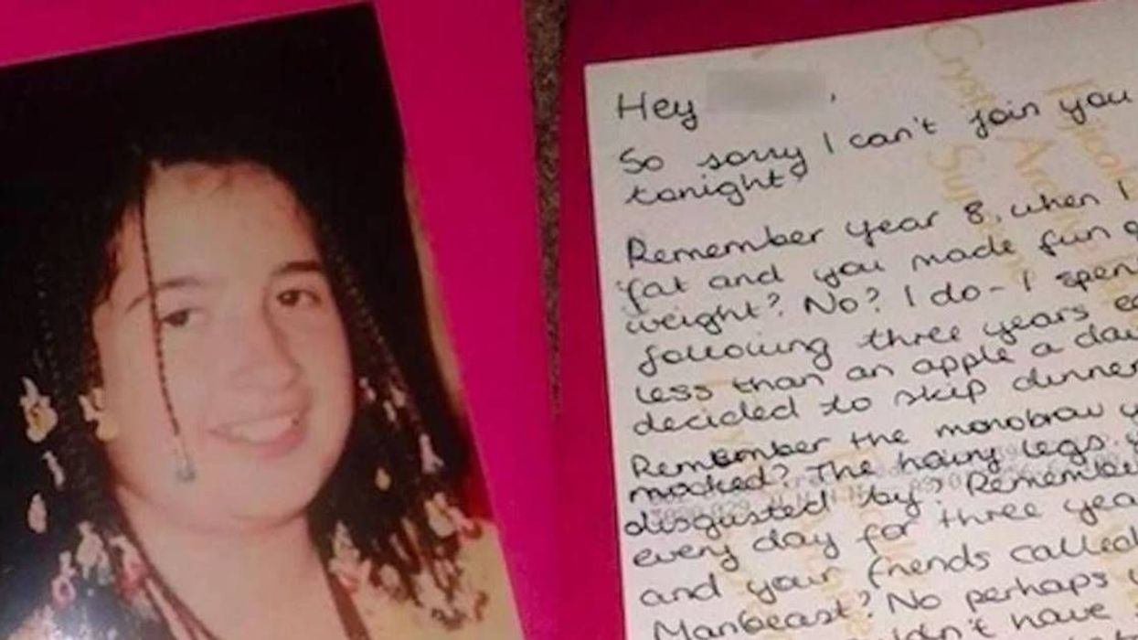 A woman got asked out by the guy who bullied her as a kid, so she stood him up with this awesome note.