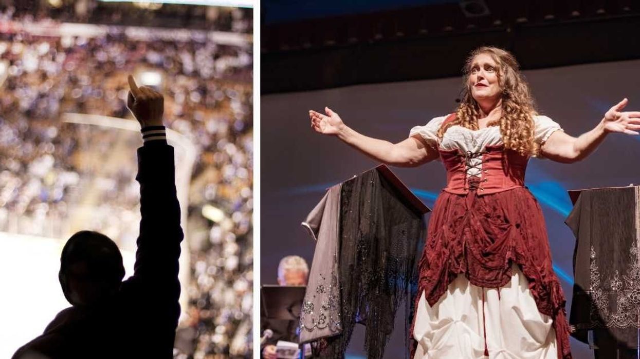 Opera singer stunned as young fan in the audience stands up to sing the missing tenor’s part