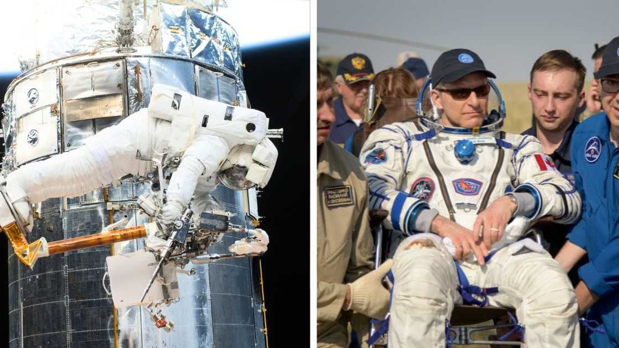 NASA astronaut struggles to walk on Earth after spending 200 days in space in stunning video