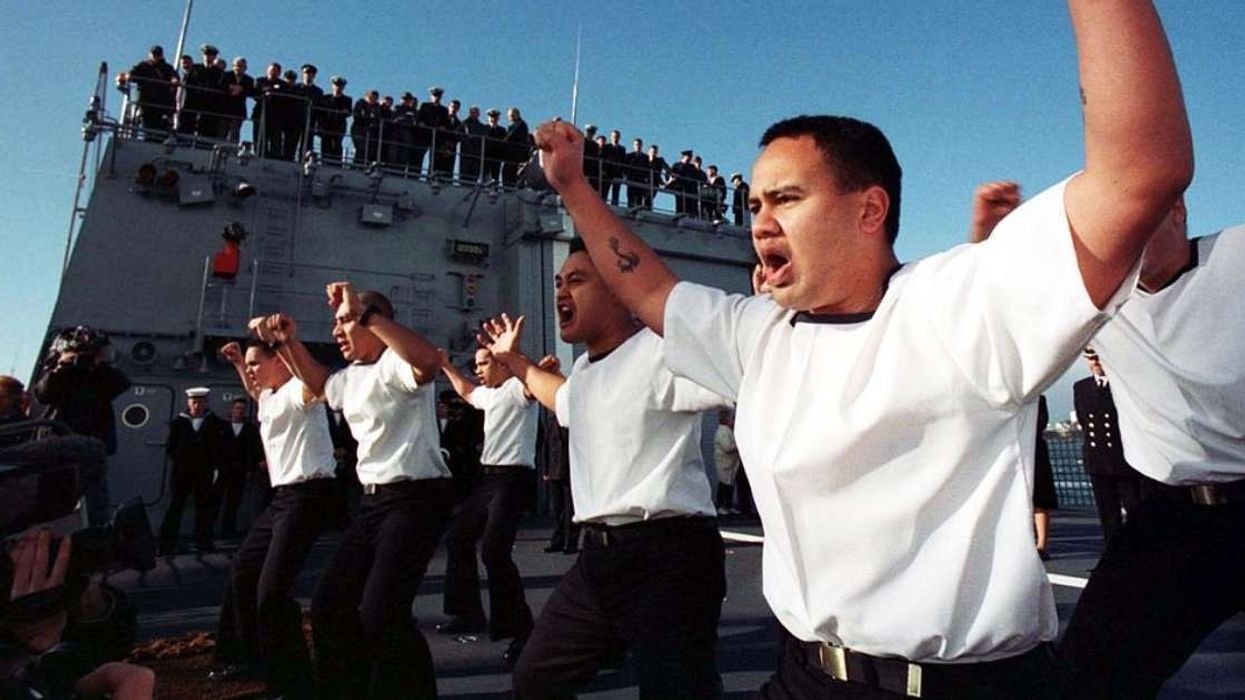 Grieving Māori man couldn't make it to his grandma's funeral. So his American coworkers surprised him with haka