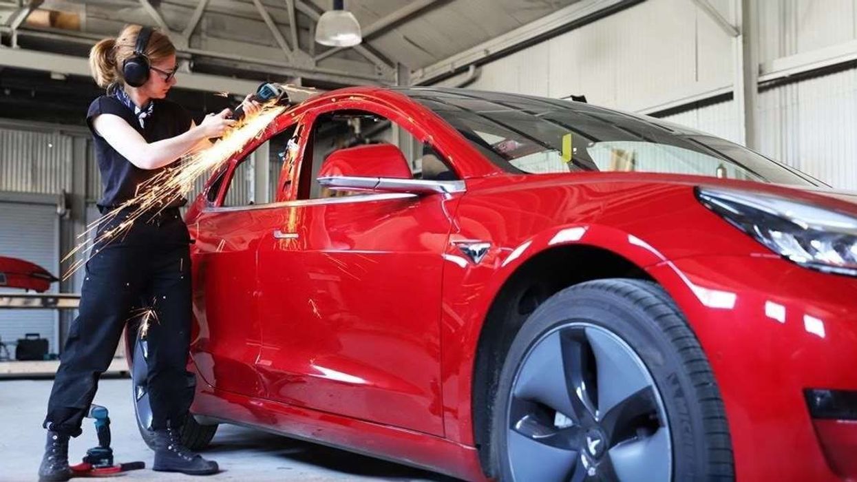 Long before the Cybertruck, the brilliant Simone Giertz turned a Tesla car into a pickup