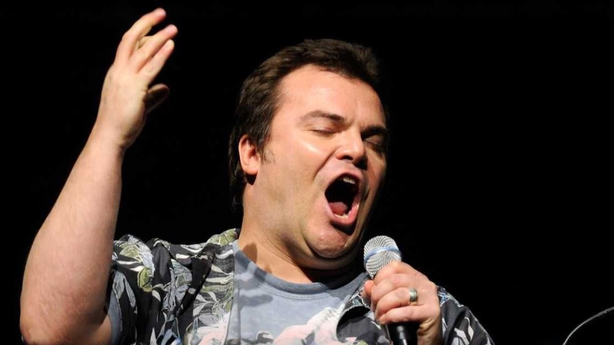 Jack Black brought down the house with a shockingly powerful national anthem rendition