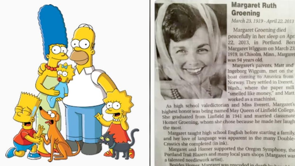 'Simpsons' creator Matt Groening's mom's obituary reveals inspiration behind TV family