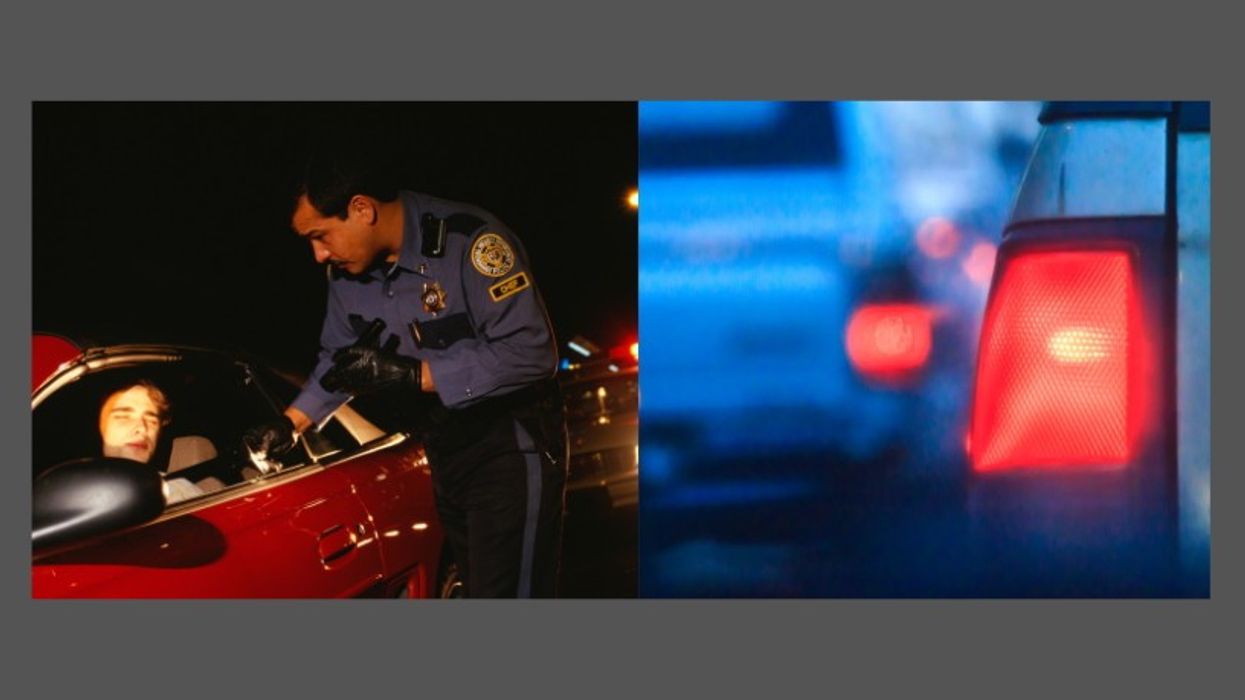 Why do police tap your tail light when you're pulled over?